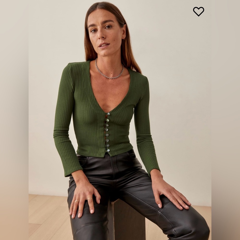 Reformation Geller knit top size M